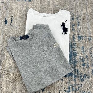 Polo by Ralph Lauren Kids Gray and White Tees